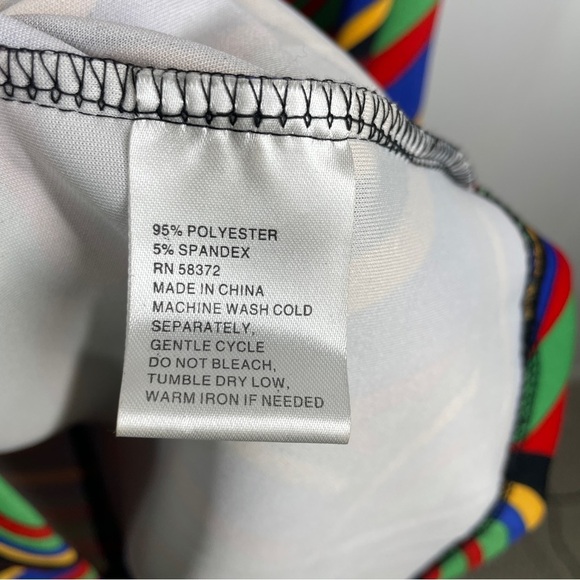 Peach Velvet New York Sleeveless Multi Color Abstract Plus Size Sheath Dress 14 - Picture 7 of 8